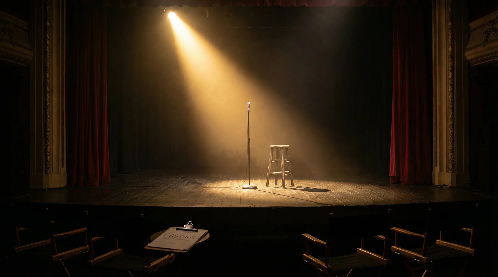2012高清国语在线看免费观看 选角现场，聚光灯下的空舞台等待演员登场